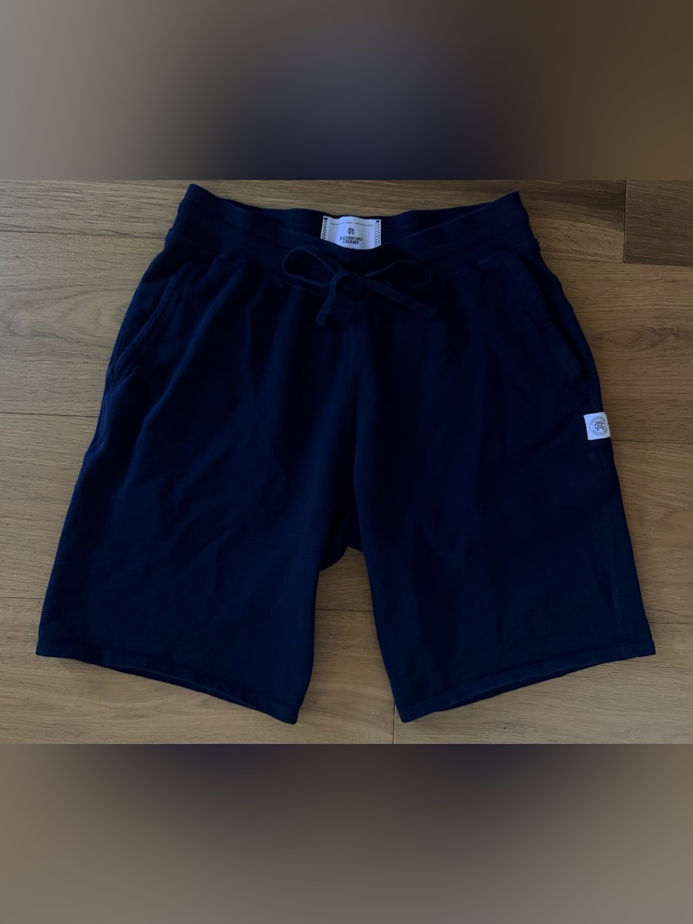 Reigning Champ Medium Shorts Cotton Navy Blue